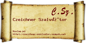 Czeichner Szalvátor névjegykártya